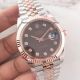 Copy Rolex Datejust II 41MM 2-Tone Rose Gold Diamond Brown Dial Watch(2)_th.jpg